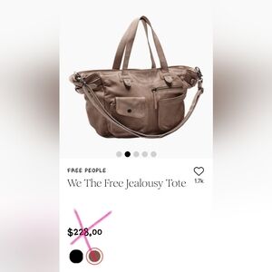 Free People Brown Jealousy Tote